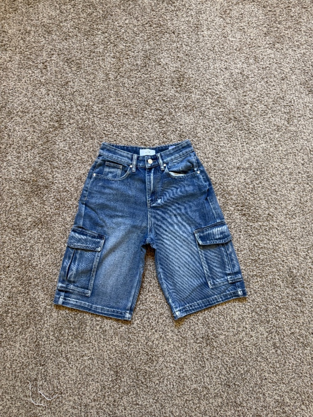 Blue Cargo Jorts